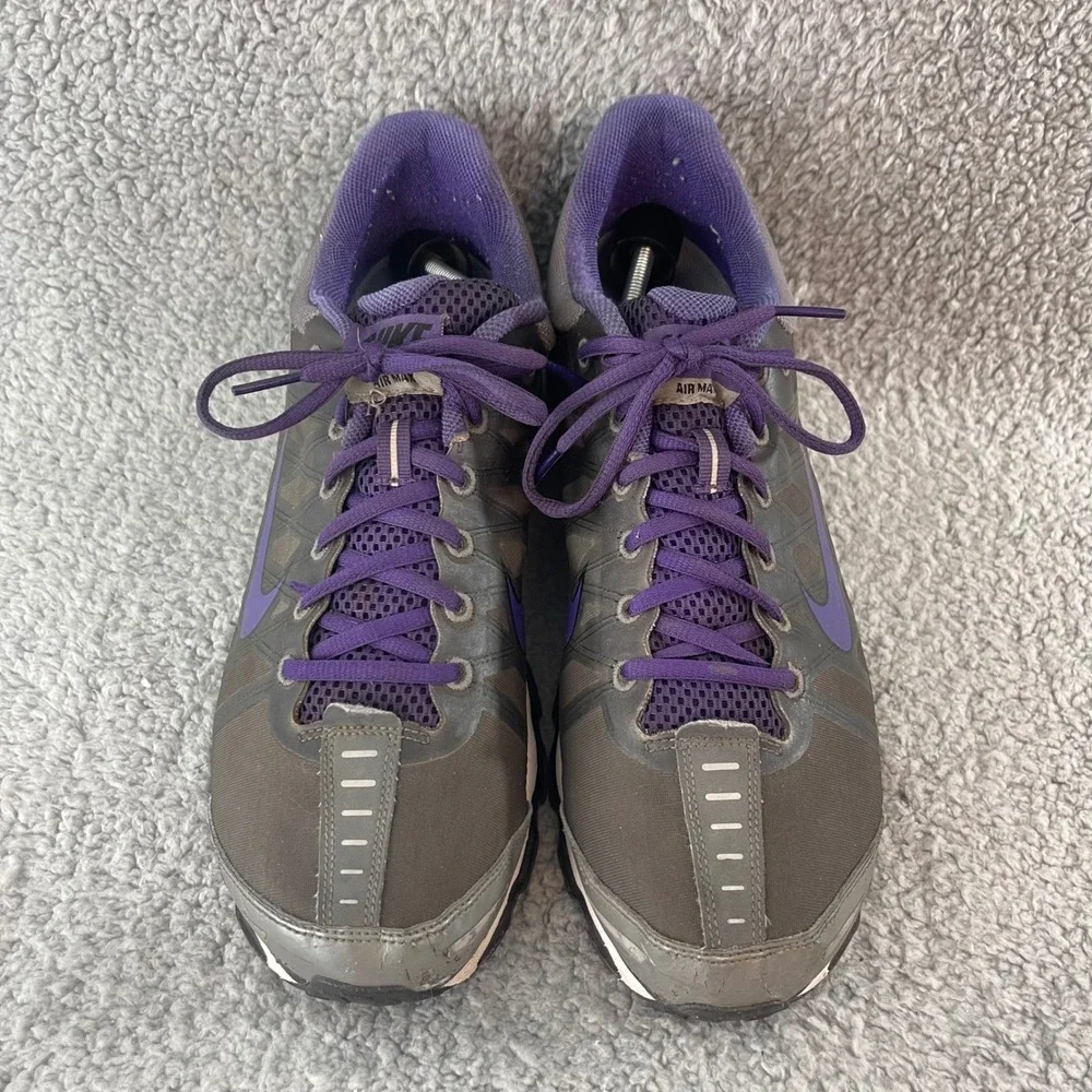 Nike Air Max+ 2009 Mens 12 Running Athletic Cushion Grey Purple Shoes 354744-017